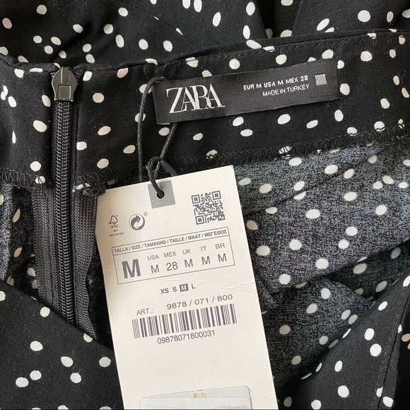 ZARA Draped Polkadot Skirt - Picture 6 of 6